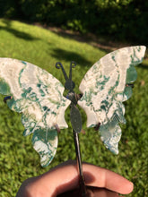 Load image into Gallery viewer, Moss Agate Butterfly