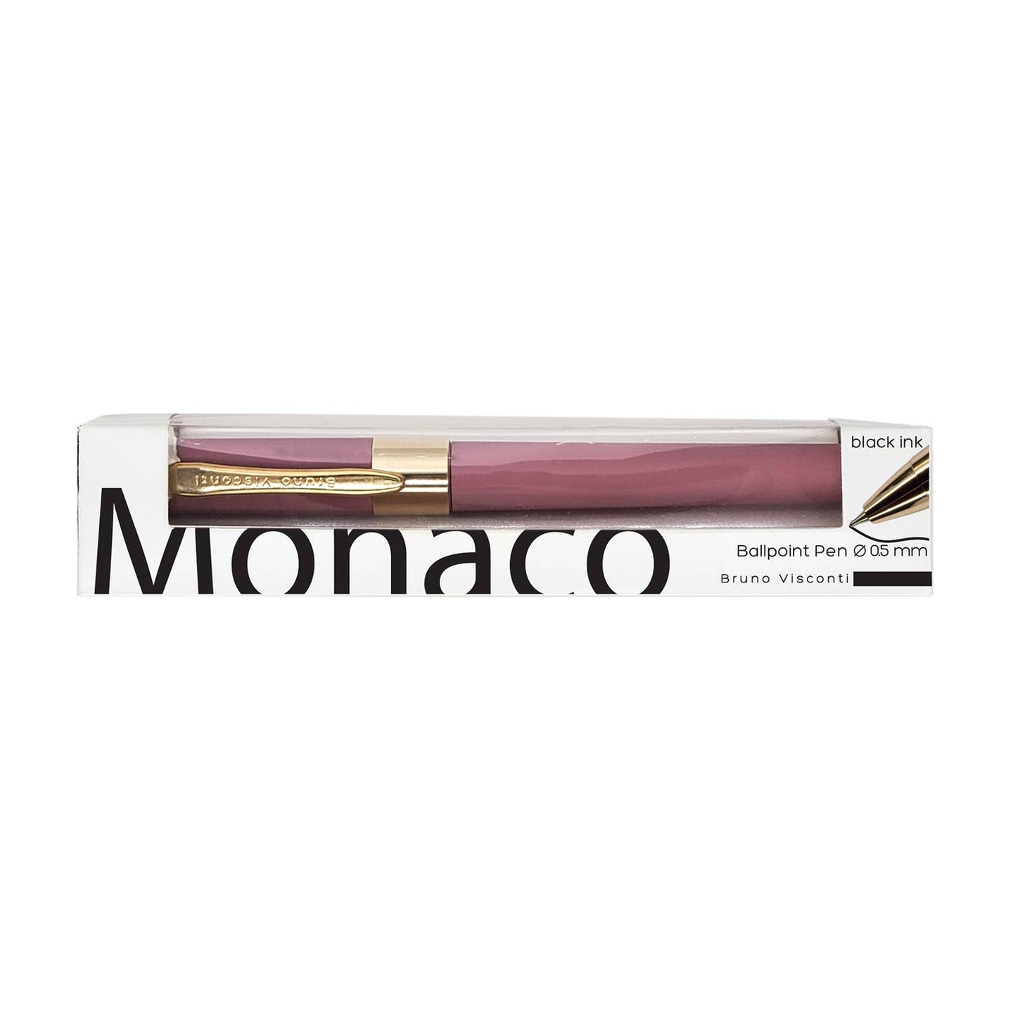 Monaco Soft Touch Pen in Pink with Gift Box & Refill