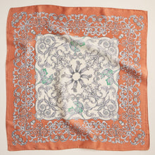 Load image into Gallery viewer, Rose Baroque Print Silk-Texture Elegant Square Scarf