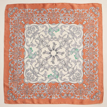 Load image into Gallery viewer, Rose Baroque Print Silk-Texture Elegant Square Scarf