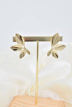 Load image into Gallery viewer, Golden Half Flower Stainless Steel Earrings