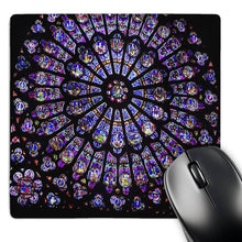 Load image into Gallery viewer, Notre Dame Cathedral Stained Glass Mouse Pad
