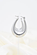 Load image into Gallery viewer, Silver Stainless Steel Earrings