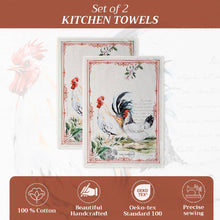 Load image into Gallery viewer, Kitchen Towels 100% Cotton -Set of 2 - Campagne - Basse Cour