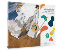 Load image into Gallery viewer, Walk on the Beach, by Joaquin Sorolla Paint by Numbers Canvas Board Kit
