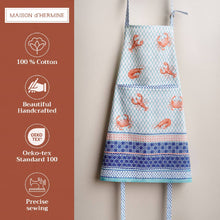 Load image into Gallery viewer, Apron 100% Cotton with Adjustable Neck Strap - Lobster Love