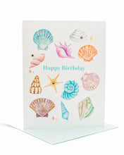 Load image into Gallery viewer, Shimmering Seashells Birthday Greeting Card