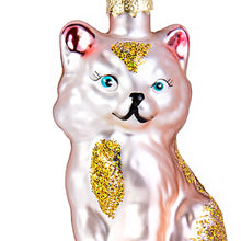 Load image into Gallery viewer, Cat Glass Christmas Tree Ornament
