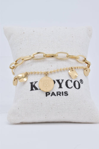 Sol (Sun) Double Chain Bracelet