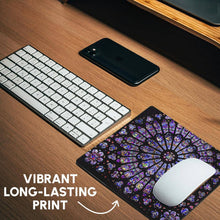 Load image into Gallery viewer, Notre Dame Cathedral Stained Glass Mouse Pad
