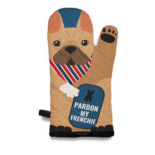 Frenchie French Bulldog Oven Mitt : Pardon My Frenchie