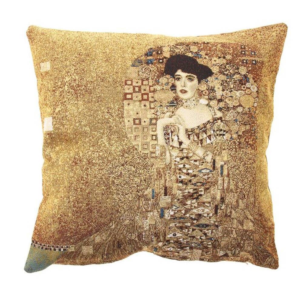 Adele. Gustav Klimt Tapestry Pillow