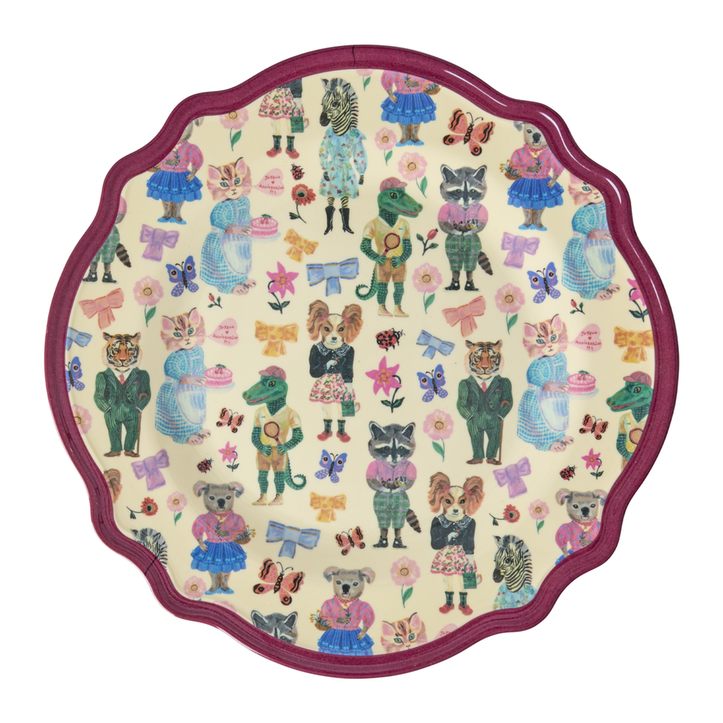 Vintage Dinner Plate - Bordeaux - Nathalie Lété Print