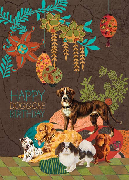 Dog Party Greeting Card
