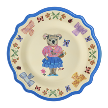 Load image into Gallery viewer, Vintage Dinner Plate - Blue - Nathalie Lété Print