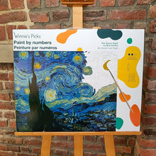 Load image into Gallery viewer, Starry Night, by Vincent van Gogh Paint by Numbers Canvas Board Kit