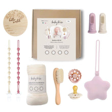 Load image into Gallery viewer, Newborn Gift Set, Baby Shower Gift Basket - Pink &amp; Almond