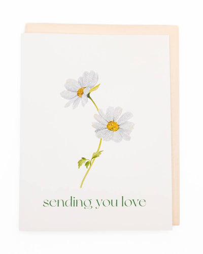 'Daisy Hug' Flower Sympathy Greeting Card