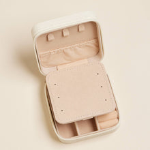 Load image into Gallery viewer, Pink Bow Monogram Print Jewelry Box -Travel Size