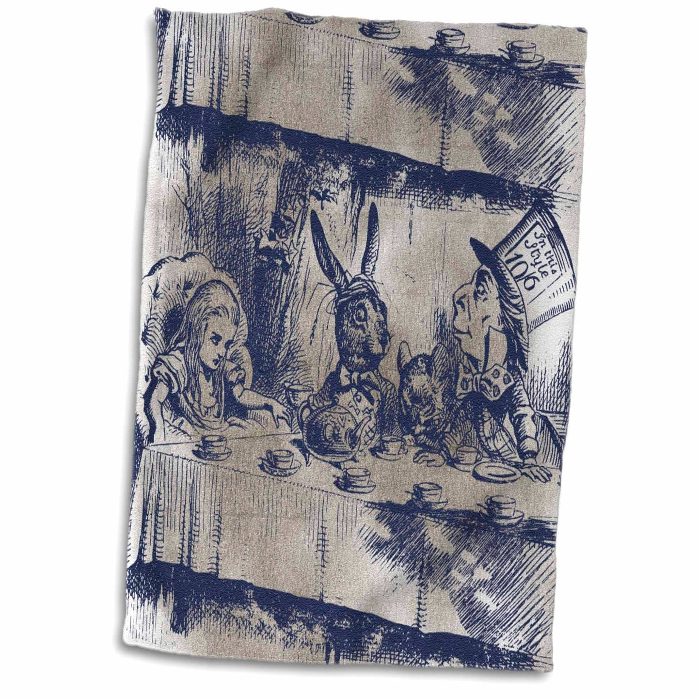 Alice in Wonderland Tea Party with Mad Hatter Hand Towel