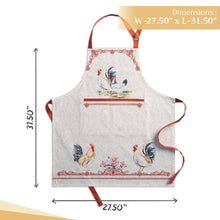 Load image into Gallery viewer, Countryside Roosters &amp; Hens 100% Cotton Apron