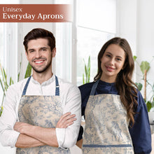 Load image into Gallery viewer, Apron 100% Cotton Adjustable Neck Strap - The Miller - Blue