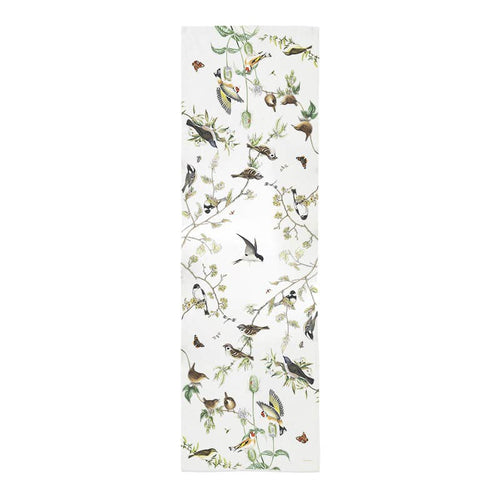 Garden Birds Table Runner Linen