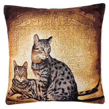 Load image into Gallery viewer, Decorative Gobelin Egyptian Cats Tapestry Pillow Cover