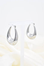 Load image into Gallery viewer, Silver Stainless Steel Earrings
