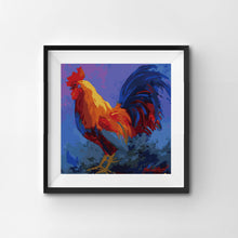 Load image into Gallery viewer, Colorful Rooster Paint by Numbers Canvas Kit
