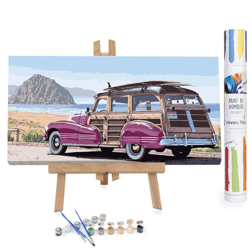 Beach wagon Paint by Numbers Canvas Kit