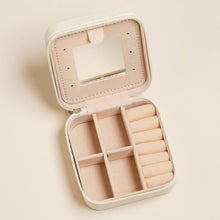 Load image into Gallery viewer, Pink Bow Monogram Print Jewelry Box -Travel Size