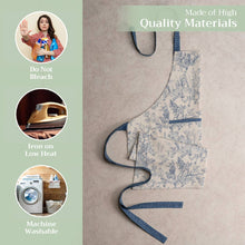Load image into Gallery viewer, Apron 100% Cotton Adjustable Neck Strap - The Miller - Blue