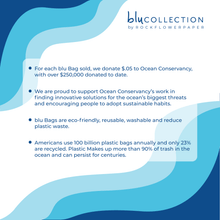 Load image into Gallery viewer, Preppy Poodle Reusable Shopper blu Bag