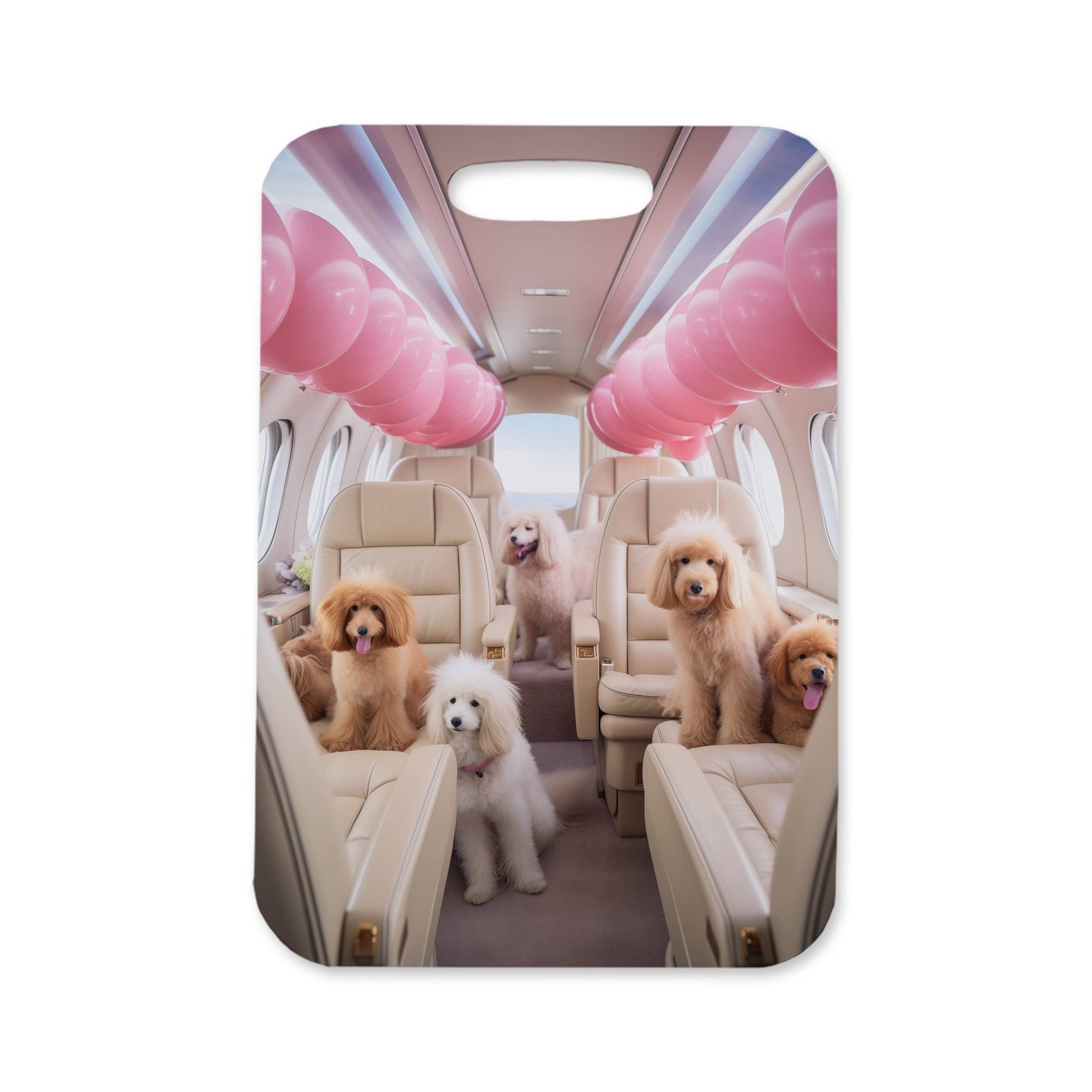 Bag Tag - Dog's in Airplane