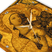 Load image into Gallery viewer, Ancient Virgin Mary Painting, Seville Cathedral, Andalusia, Spain Wall Clock