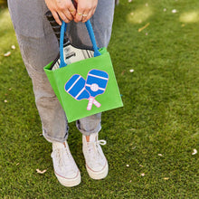 Load image into Gallery viewer, Pickleball Green Itsy Bitsy Reusable Gift Bag Tote