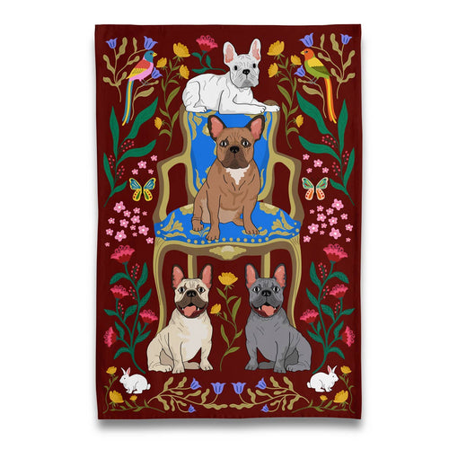 Must Love Frenchies - Pardon my Frenchie Tea Towel  