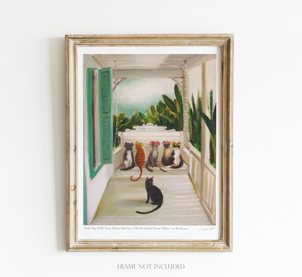 Twelve Days Penny Fontaine Hotel Day 5 Art Print - 8.5 X 11