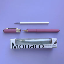 Load image into Gallery viewer, Monaco Soft Touch Pen in Pink with Gift Box &amp; Refill