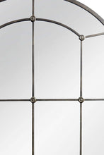 Load image into Gallery viewer, Arched Industrial Grid Wall Mirror