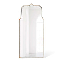 Load image into Gallery viewer, French Country Arch Mirror with Distressed White Frame