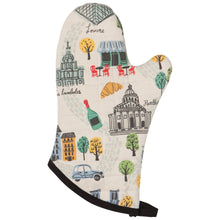 Load image into Gallery viewer, Meet Me In Paris Quilted Oven Mitt (Pair of 2)