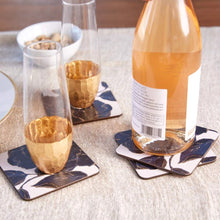 Load image into Gallery viewer, Indigo Garden Square Coasters, Set of 4