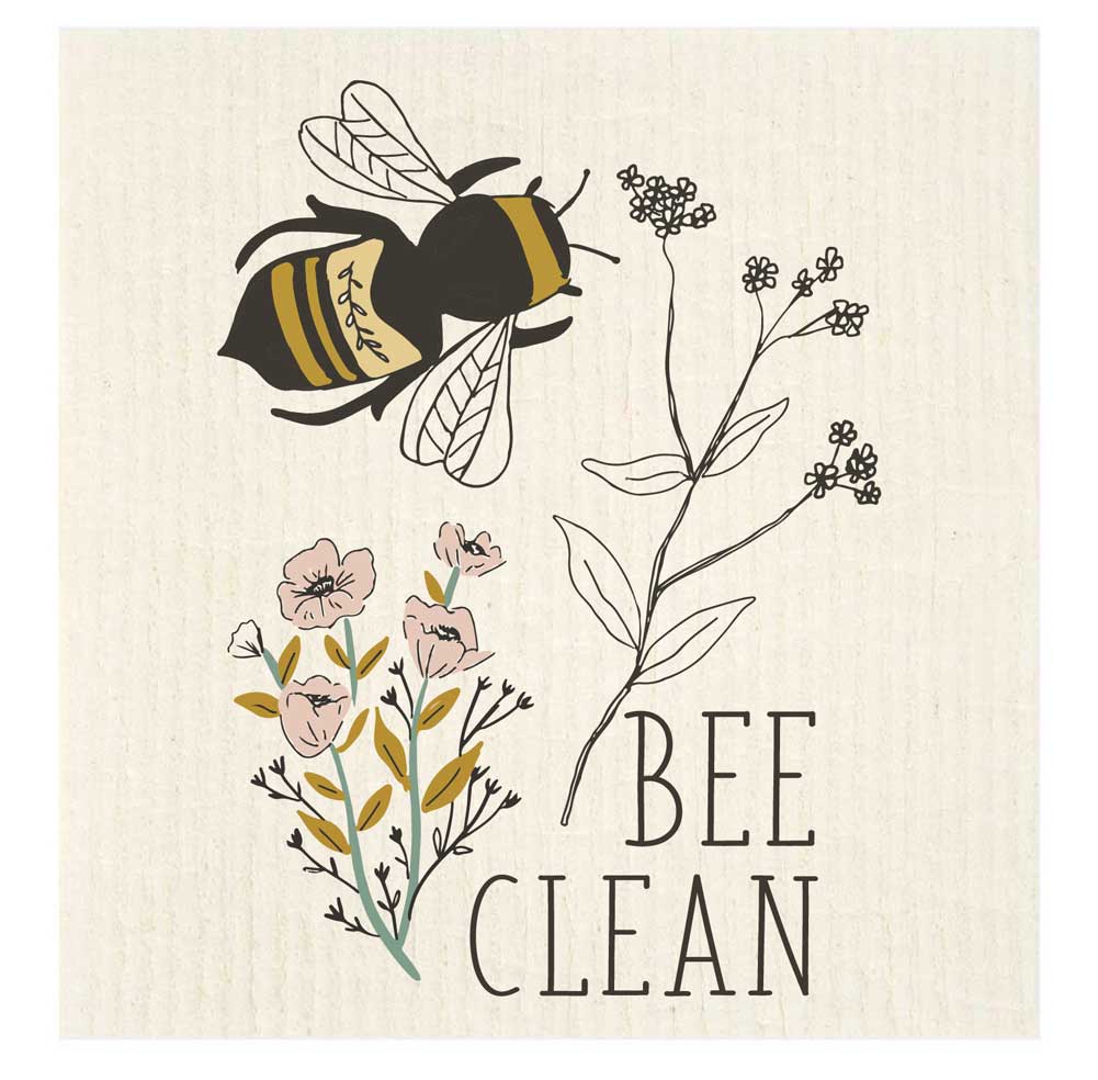Bee Clean Bees Swedish Dishcloth