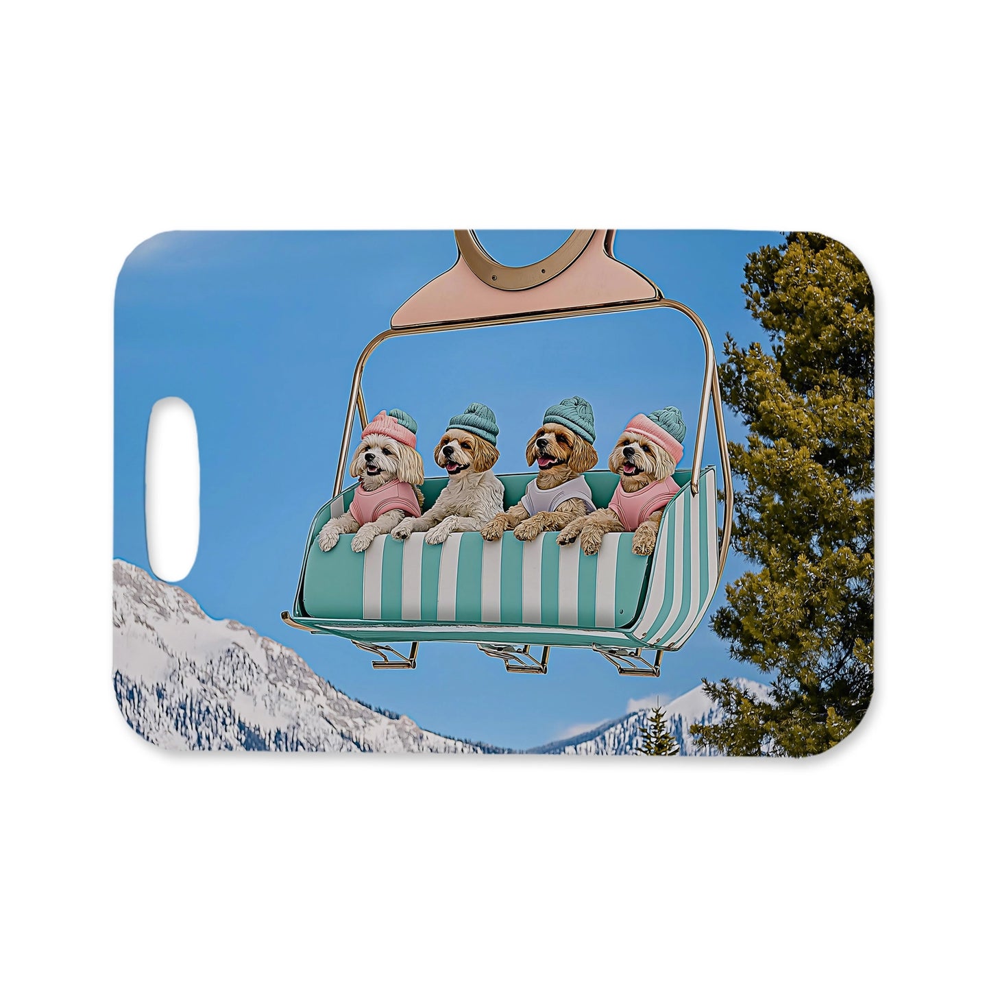 Bag Tag - Ski Dog Chair Lift