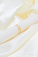 Load image into Gallery viewer, Gold Steel Rounded Mother-Of-Pearl Ring