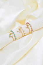 Load image into Gallery viewer, Gold Steel Rounded Mother-Of-Pearl Ring