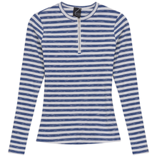 Load image into Gallery viewer, Wash Striped Henley Top