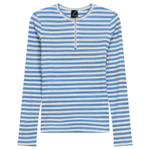 Load image into Gallery viewer, Wash Striped Henley Top